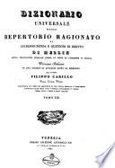Dizionario universale ossia repertorio ragionato di giurisprudenza e questioni di diritto