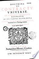 Doctrina de contractu universe ad scientiae methodum revocato in III. partes distributa, Paulo Comitolo,... autore. Nunc primum in lucem emissa...