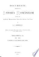 Documente privitóre la istoria românilor