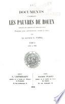 Documents concernant les pauvres de Rouen