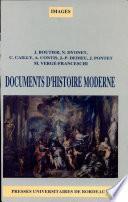 Documents d'histoire moderne