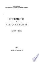 Documents d'histoire suisse