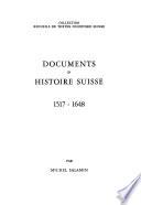 Documents d'histoire suisse: no. 1517-1648. - 1971