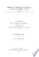 Documents des laboratoires de géologie de la Faculté des sciences de Lyon
