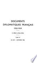 Documents diplomatiques français 1932-1939