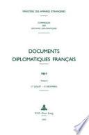 Documents Diplomatiques Francais
