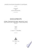 Documents diplomatiques Français