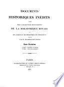 Documents historiques inédits