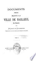 Documents inédits relatifs à la ville de Bailleul