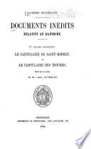 Documents inédits rélatifs au Dauphiné