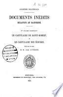 Documents inédits relatifs au Dauphiné