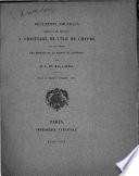 Documents nouveaux servant de preuves à l'histoire de l'île de Chypre sous le règne des princes de la maison de Lusignan