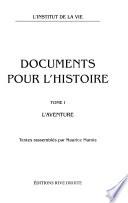 Documents pour l'histoire