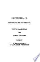 Documents pour l'histoire