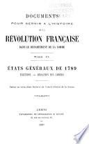 Documents pour servir à l'histoire de la Révolution française dans le département de la Somme