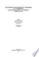 Documents pour servir à l'histoire du commerce des Pays-Bas avec la France jusqu'à 1585