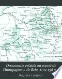 Documents relatifs au comté de Champagne et de Brie, 1172-1361