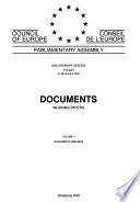 Documents, Working Papers - Council of Europe, Parliamentary Assembly