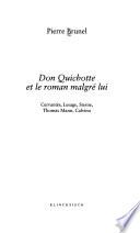 Don Quichotte et le roman malgré lui