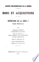 Dons et acquisitions