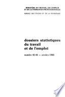 Dossiers statistiques du travail et de l'emploi