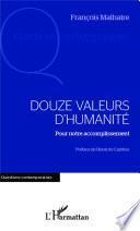 Douze valeurs d'humanité