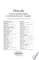 Dracula, l'œuvre de Bram Stoker et le film de Francis F. Coppola