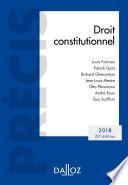 Droit constitutionnel. Édition 2018