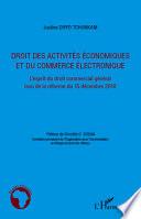 Droit des activités économiques et du commerce électronique