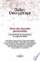 Droit des données personnelles
