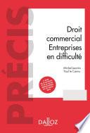 Droit des entreprises en difficulté - 8e ed.