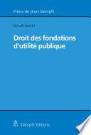 Droit des fondations d'utilité publique
