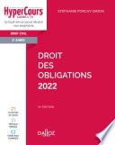Droit des obligations 2022 - 14e ed.