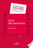 Droit des personnes - 4e ed.
