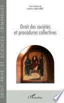 Droit des sociétés et procédures collectives