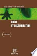 Droit et dissimulation