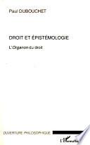 Droit et épistémologie