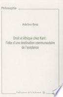 Droit et éthique chez Kant