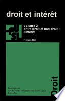 Droit et intérêt - vol. 2