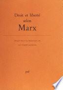 Droit et liberté selon Marx