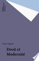Droit et Modernité