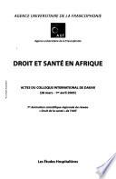 Droit et santé en Afrique