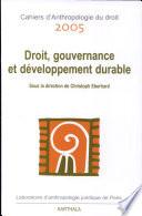 Droit, gouvernance et développement durable