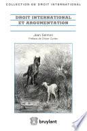 Droit international et argumentation