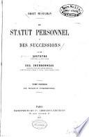 Droit musulman: du statut personnel