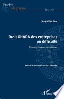 Droit OHADA des entreprises en difficulté