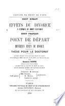 Droit romain:- Effets du divorce à l'époque du droit classique