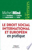 Droit social international et européen en pratique