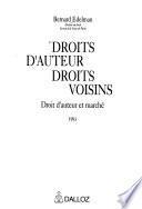 Droits d'auteur, droits voisins