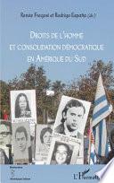Droits de l'homme et consolidation démocratique en Amérique du Sud